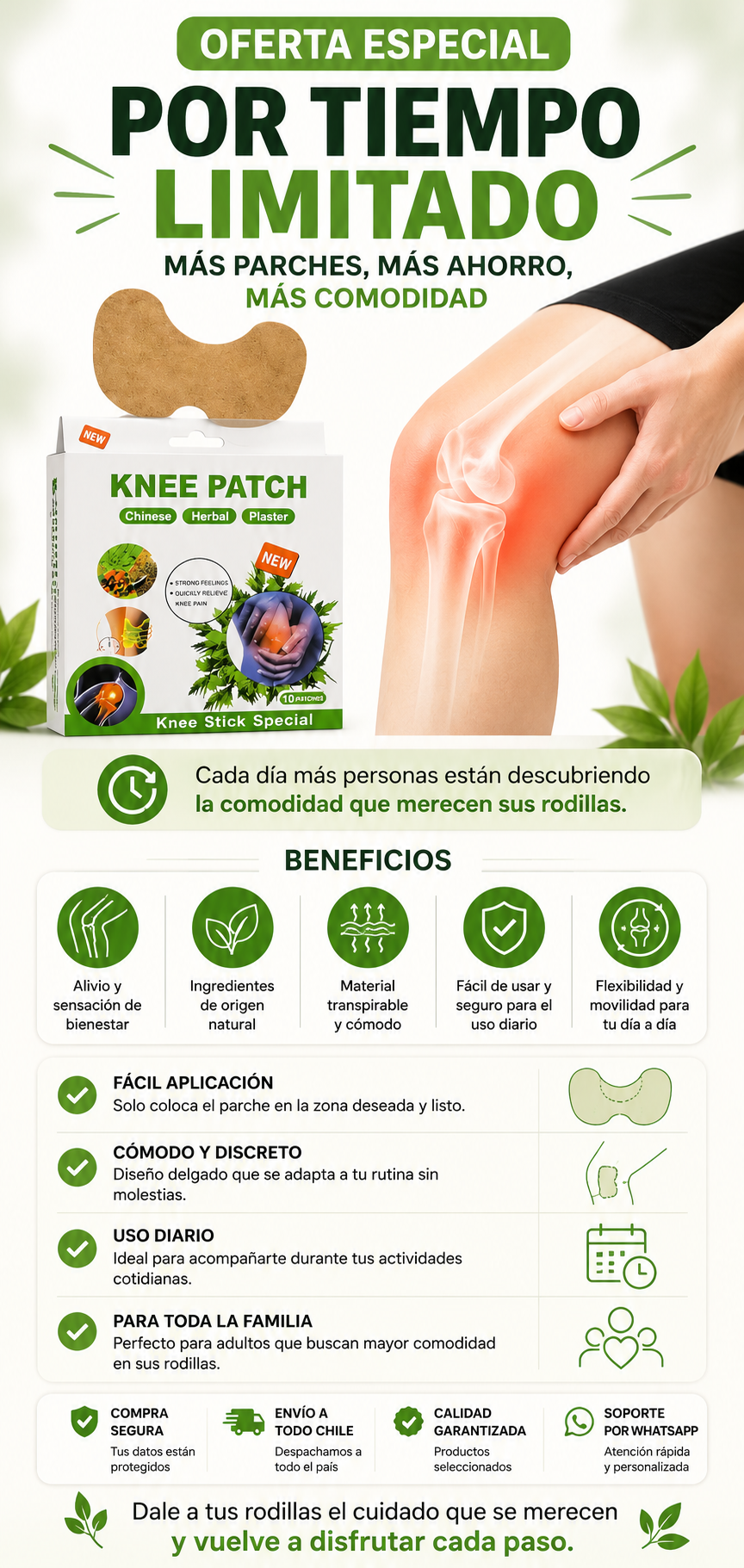 PARCHES PARA RODILLA DOLORES